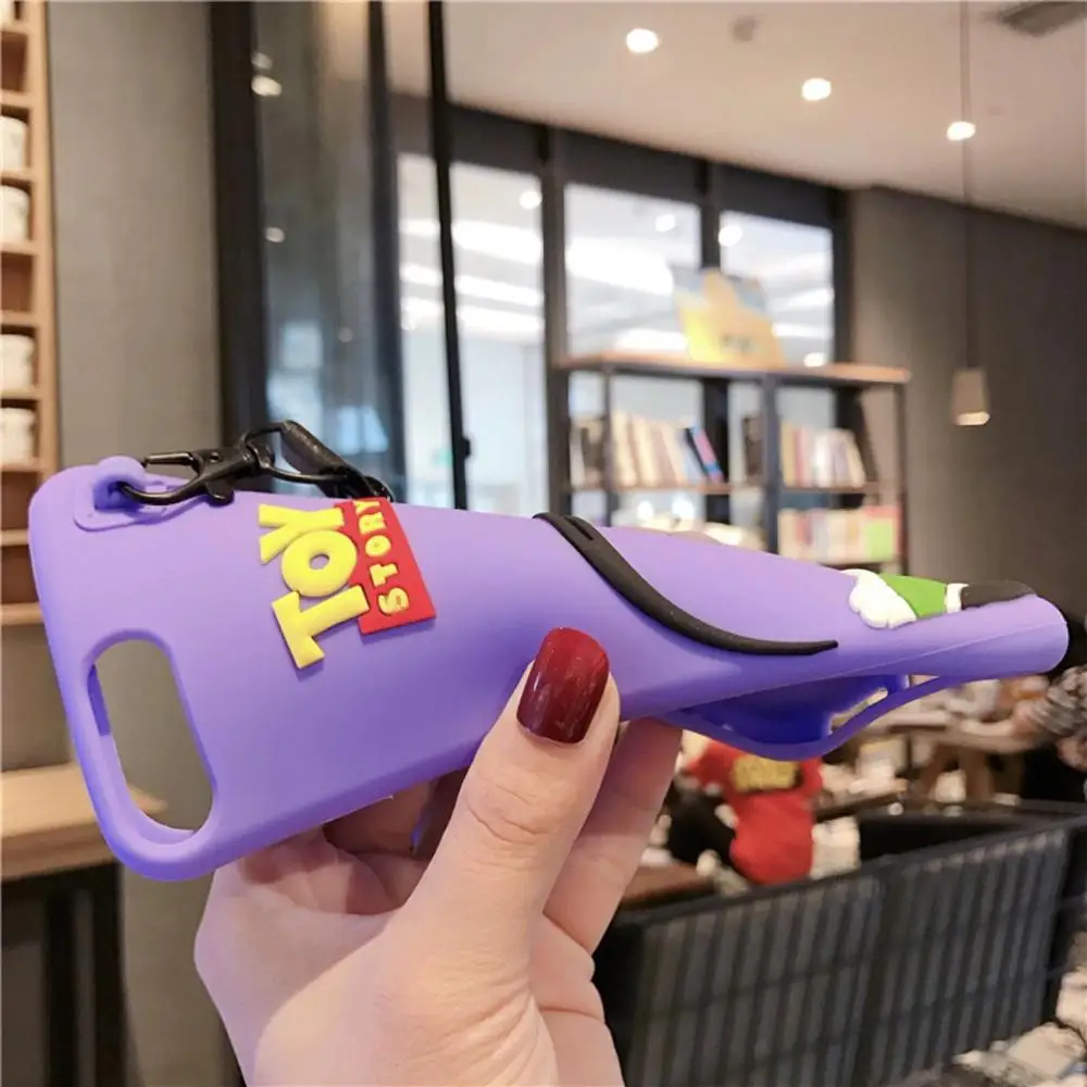 Мультяшный чехол для телефона s для iphone 11 Pro XS Max XR XS X Забавный чехол 3D Buzz Мягкий силиконовый чехол с ремешком для iphone 8 7 6s Plus