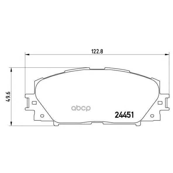 Колодки Тормозные Дисковые Передн Ct, Prius(Zvw30) Brembo арт. P83106