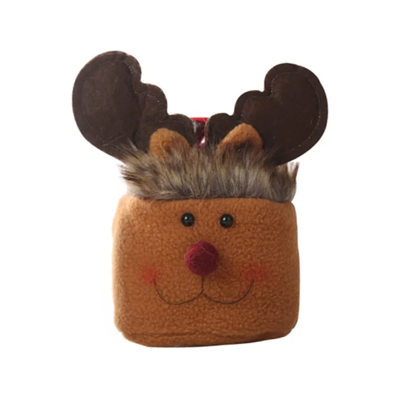 Christmas Tree Decorations Drawstring Candy Gift Bags Apple Bags With Small Bell For Holiday Party navidad Christmas - Цвет: 8C-With Small Bell