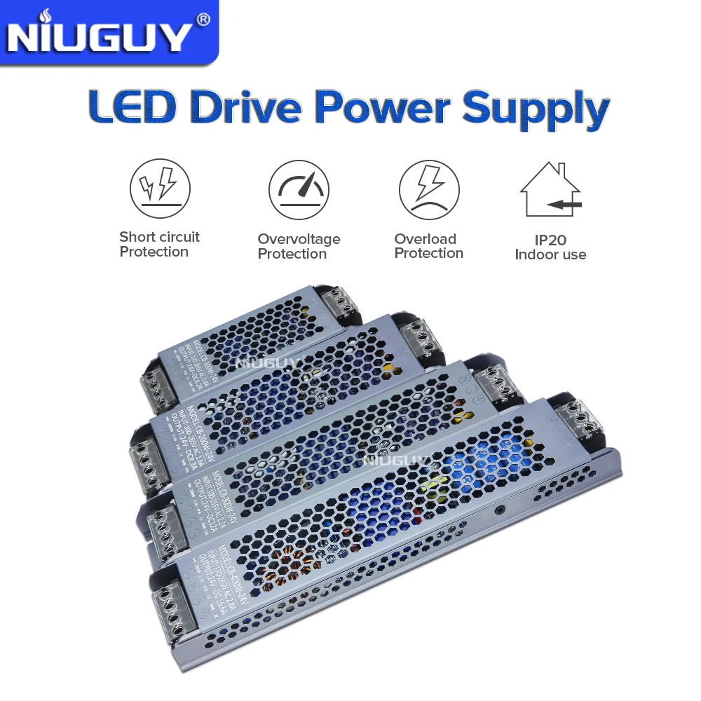 Alimentation À Découpage Dc 12v 24v, Ac190-240v Transformateur D'éclairage  Muet, 60w 100w 200w 300w 400w, Adaptateur D'alimentation Pour Pilote De  Lumière Led - Transformateurs D'éclairage - AliExpress