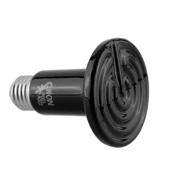 

Black Infrared Ceramic Heat Lamp Bulb Light for Reptile Lizard Pet 100W