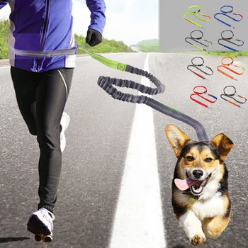 

Dogs Leash Running Walk Train For Small Medium Large Dog Pet Leashes Elasticity Hand Freely Adjustable Waist Rope correa perro
