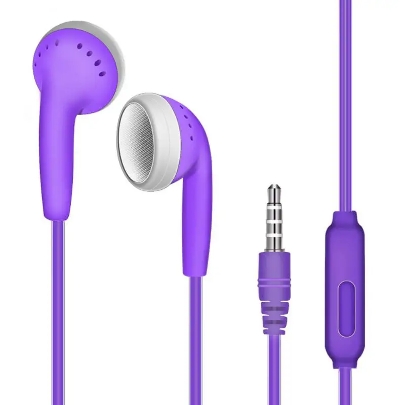 Sport Earphone Wired Bass 3.5mm Earphone Earbud With Mic 3.5mm Jack Headphone For Smart Cell Phones Wire Control Volume best buy headphones