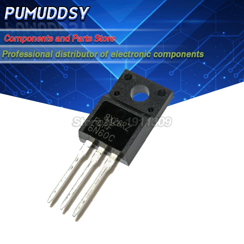 10PCS FQPF6N60C 6N60 TO-220F Mosfet Transistor 10PCS FQPF6N60C 6N60 TO-220F Mosfet Transistor