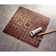 Square Cobblestone Pattern Bathroom Non-slip Environmental Protection Tasteless PVC Mat Bathroom Floor Mat Bath Mat abstract pattern floor mat