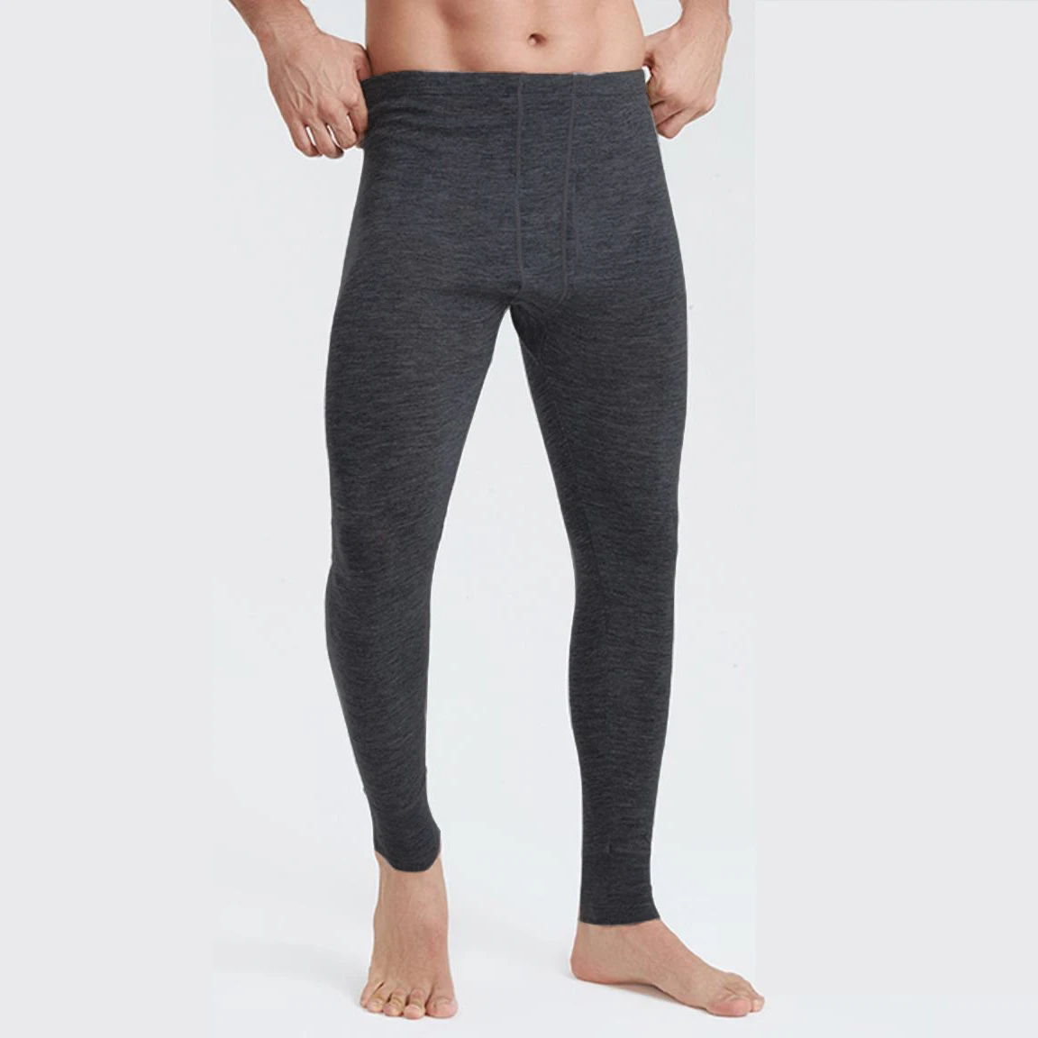 MENS 100 merino wool baselayer long johns leggings tight base layer