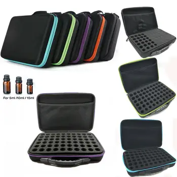 

US Essential Oil Case 60 Bottles 5-15ml Perfume Box Portable Holder Storage Bag