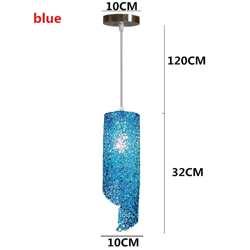 Современный крепкий Алюминиевый шар, подвесной светильник, винтажный светодиодный светильник для столовой, бара, магазина, украшения, внутреннее освещение, AC110-265V - Цвет корпуса: 1 blue
