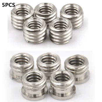 

5pcs Convert Screw Adapter of Female 1/4 to Male 3/8 for Tripod Monopod Ballhead Camera DSLR SLR Accessories