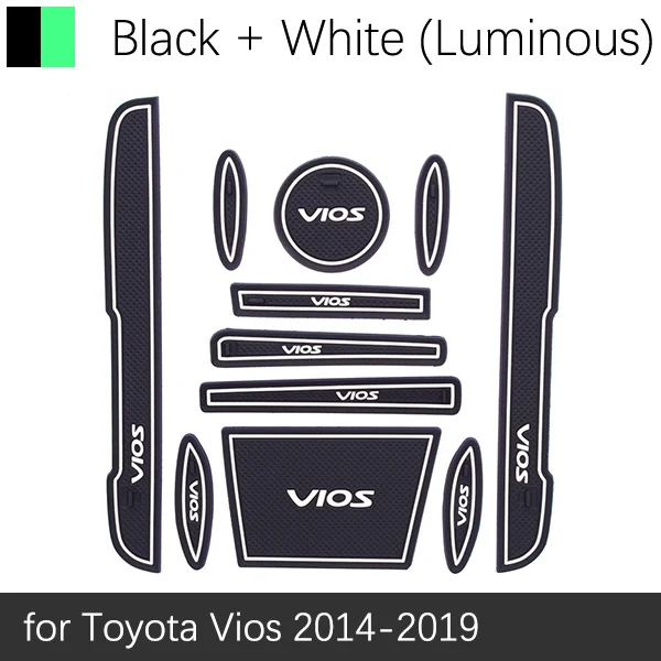 Коврик для двери для Toyota Vios XP150 Yaris ATIV TRD Противоскользящий коврик ворота слот подставка анти-грязный
