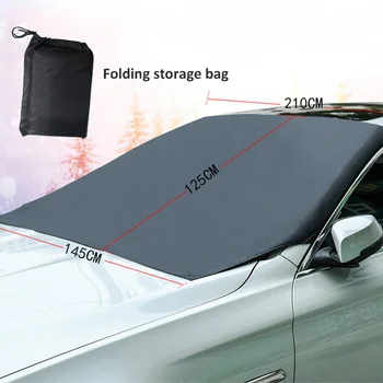 

Car Front Rear Windscreen Cover Windshield Sunshades Universal Automobile Magnetic Sunshade Snow Shield Cover Winter Visor Cover