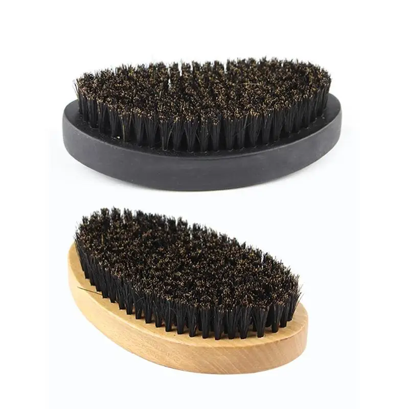 Овальная портативная щетина кабана, щетка для бороды, Мужская чистка ...