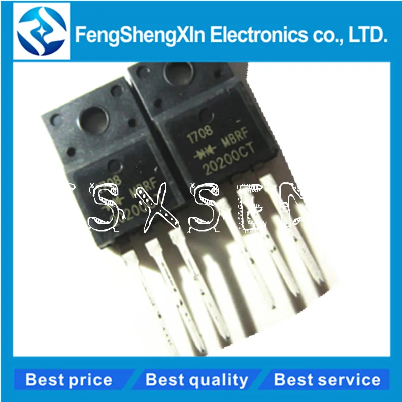 10 шт./лот MBRF20200CTG MBRF20200CT MBRF20200 20200CTG B20200G 20A/200V TO-220F диод Шоттки