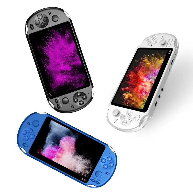 X12 Handheld Game Console 8G 32/64/128 Bit HD Color LCD Screen 3000+ Games Kid Video Retro Portable Handheld Game Player on TV