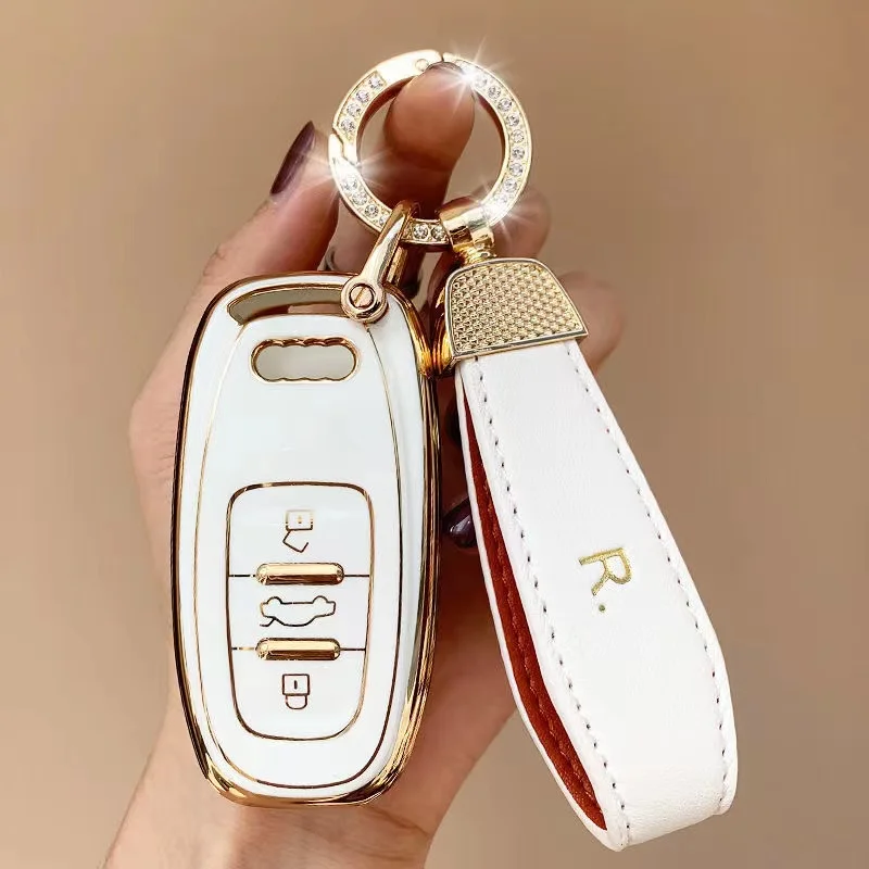 Cover Chiave/telecomando per auto Audi applicare a A3 A4 A5 A6L A7 Q3 Q7 Q5L TT R8 - He7f80ad7a2b34913bf9f336c5c392f34J