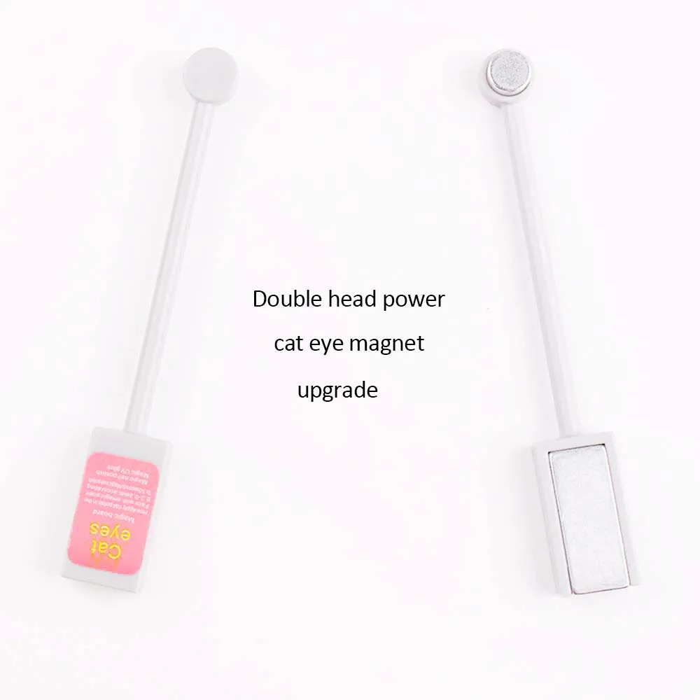 Волшебная магнитная палочка двуглавая магнитная палочка для украшения ногтей новая полоса для Гель-лак «кошачий глаз» дизайн ногтей Маникюрный Инструмент 3D эффект