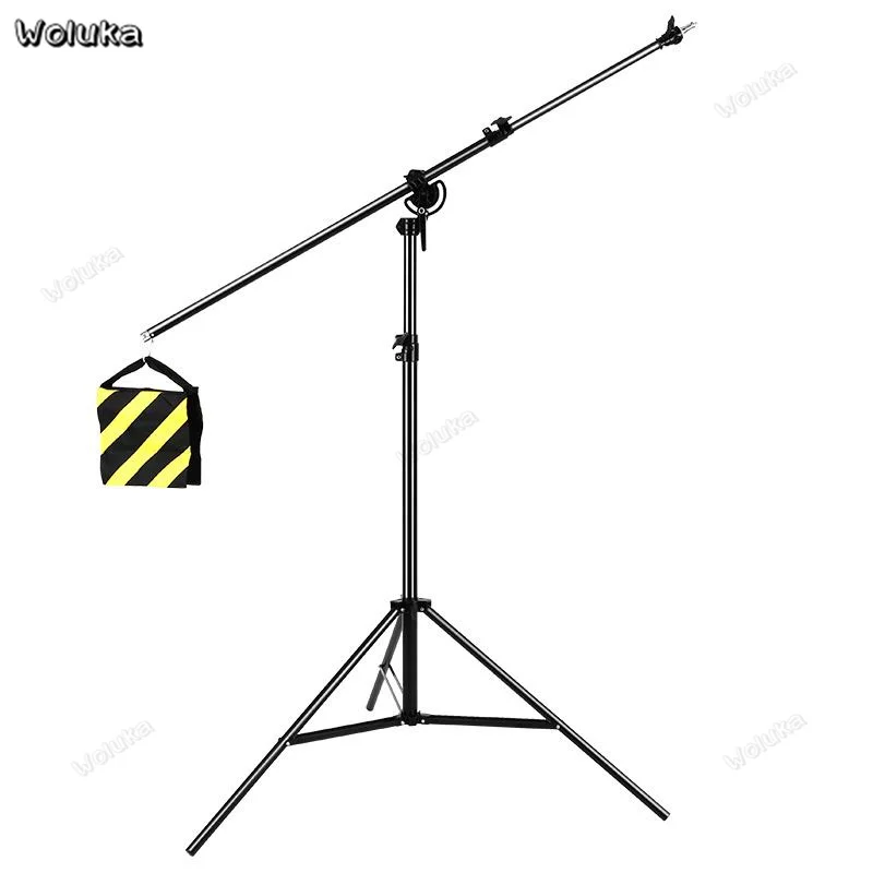 12" 320 см двухсторонняя Поворотная алюминиевая регулируемая стойка для штатива с песком для студийной фотографии видео CD50 T16 RR1