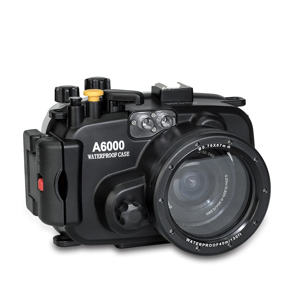 130ft/40m Waterproof Box Underwater Housing Camera Diving for Sony A6000 A6300 A6500 A6400 16-50mm Bag Case Cover | Электроника