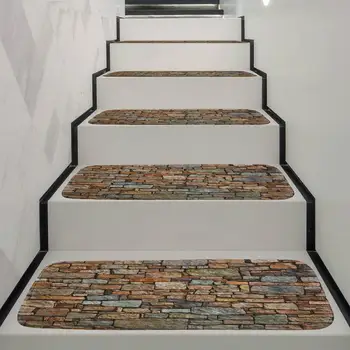 

1/5Pcs Stair Carpet Treads Stair Tread Mat For Skid-Resistant Doormat Carpet Mat 70x22cm