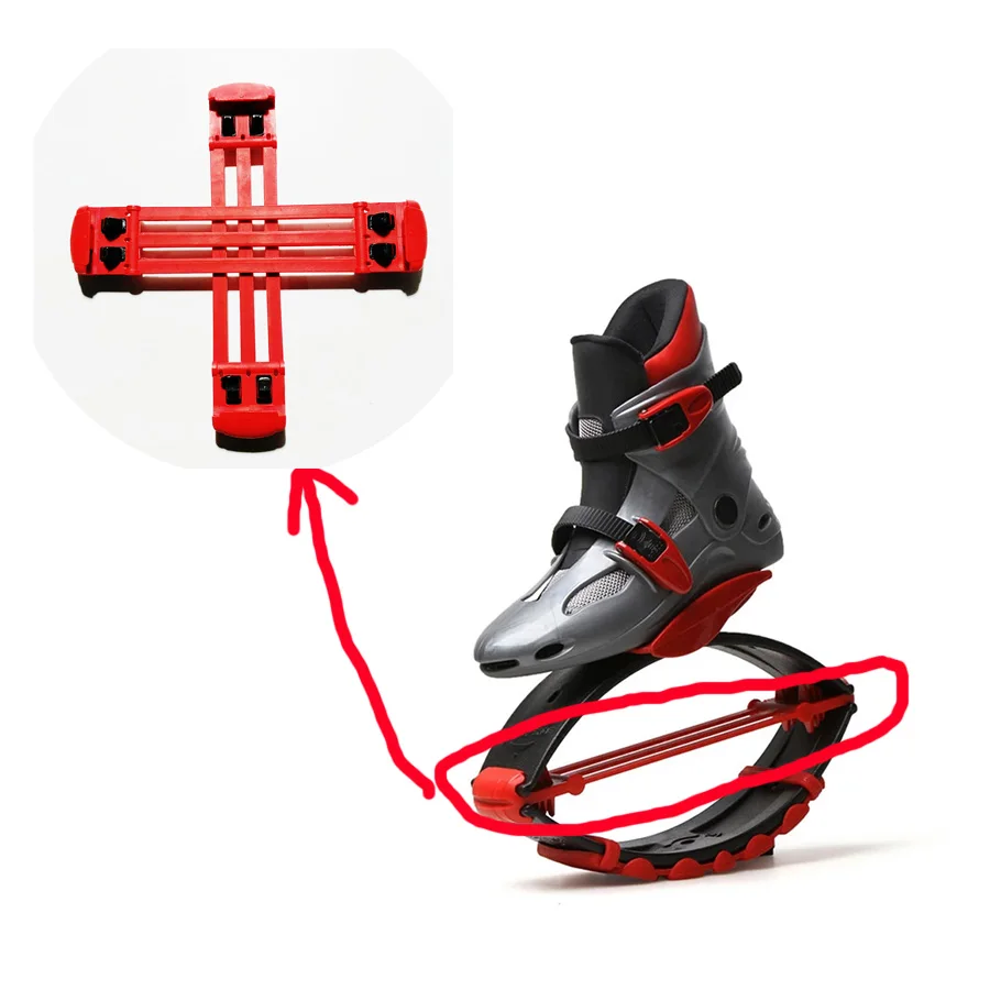 2 pieces Blue Red Rose Color T-Springs for Jumping Shoes Size S M L XL XXL Professional Spring for Kangaroo Jumping Shoes