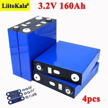 

4pcs/lot Liitokala 3.2V 160Ah LiFePO4 lithium battery 3.2v Lithium iron phosphate battery for 4S 12V battery inverter vehicle RV