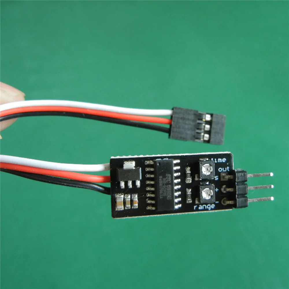 Professional Servo Signal Converter Adjustable Positive Negative and Rudder Angle Delay Slow Converter RC Model DIY Accessories