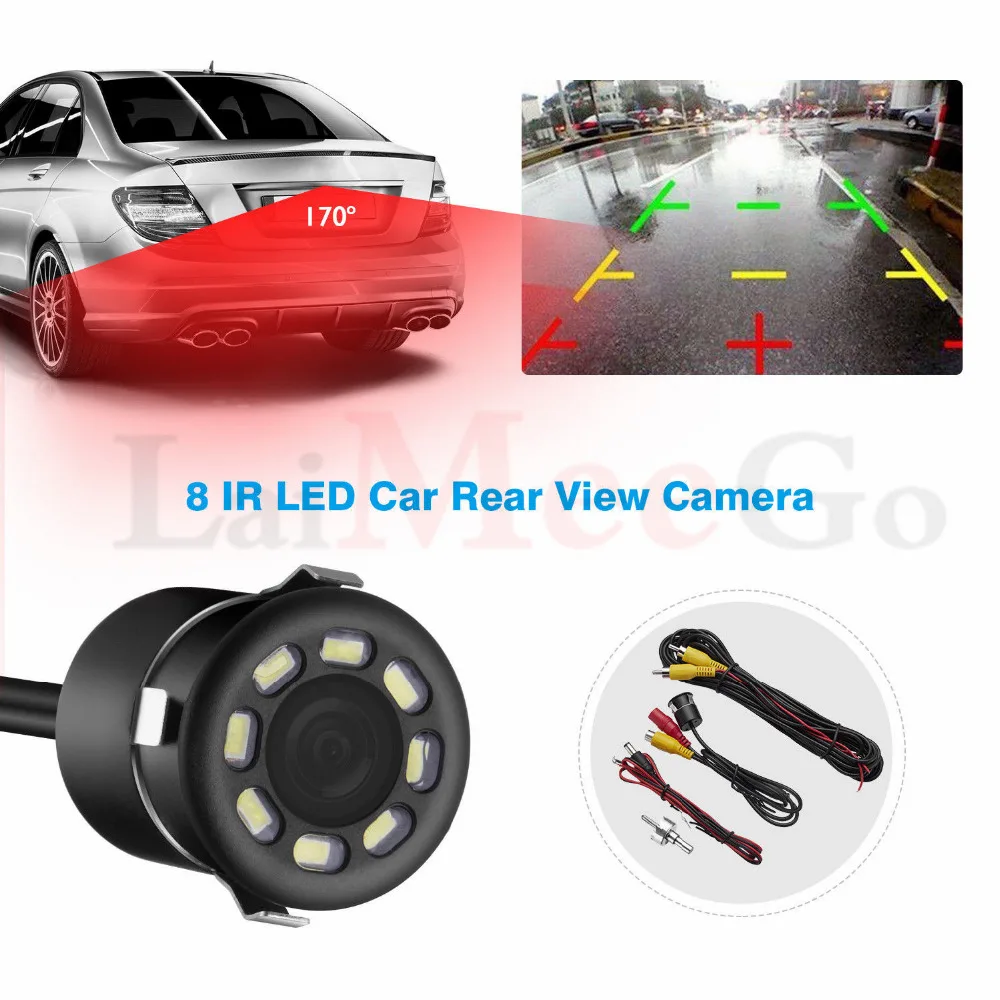 2.4G High-definition Car Rear View Camera 8 LED Night Vision Reversing Auto Parking Monitor CCD Waterproof 170 Degree HD Video (33)