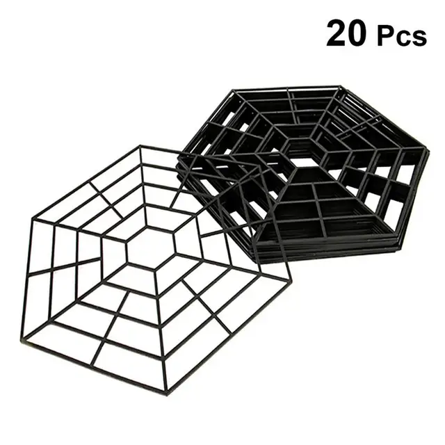 20Db Hat Szögű Hal Tó Nettó Védekező Tóhálók Műanyag Halvédők Professzionális Tóháló Otthoni Bolthoz (Fekete)