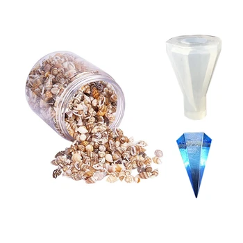 

DIY Silica Gel Cone Mold Making & About 1300-1500 Tiny Sea Shell Ocean Beach Spiral Seashells Craft Charms 7-12mm