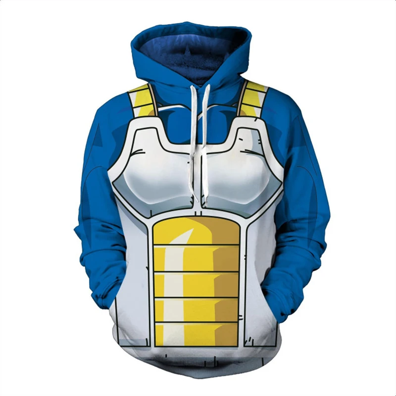 Dragon Ball Hoodie 3D Men's Women's Sweatshirt Vegeta Hoodie Popular Anime Cosplay Hoodie Unisex Premium Large Size Pullover