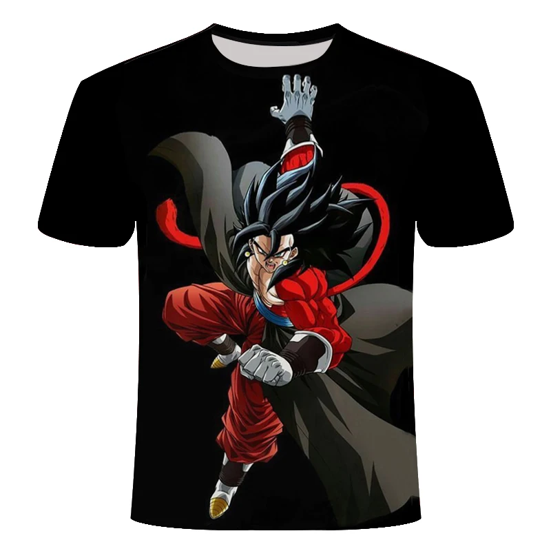 2019 Горячая новинка футболка с 3D принтом Dragon Ball Z Goku коротким рукавом и круглым