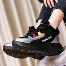 Зимняя обувь; женские не сужающиеся книзу кроссовки из плюша; сохраняющие тепло; женская прогулочная обувь на платформе; женская обувь на плоской подошве; Вулканизированная обувь; удобная женская обувь