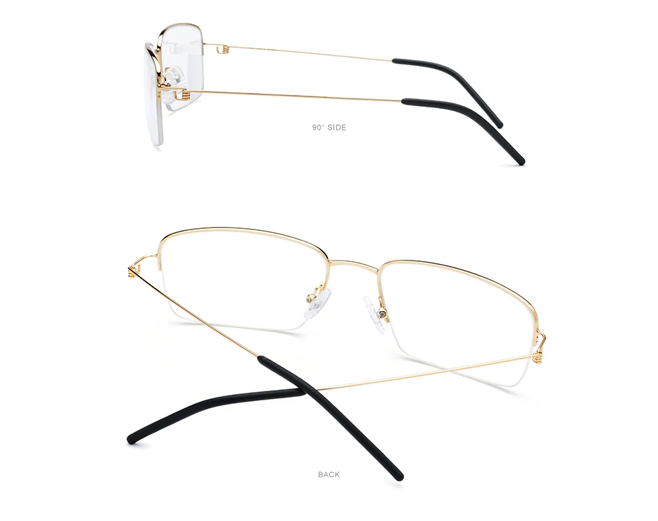 FONEX из титанового сплава, очки без оправы по рецепту,, оптические очки для близорукости, оправа для очков, мужские корейские очки без винтов 98623