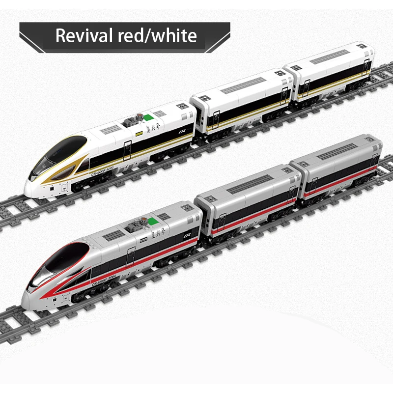 KAZI строительный блок Электрический Железнодорожный поезд Игрушка Город серия Высокоскоростной Пассажирский поезд Собранный высокоскоростной поезд детские игрушки