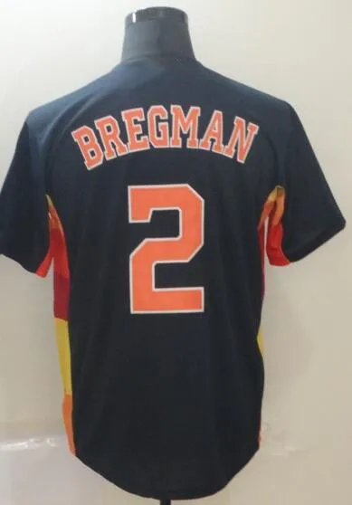 All stitched Men's player George Springer 4 Alex Bregman 2 jerseys - Цвет: AS photo