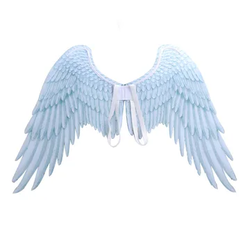 

Angel Wings Kids Girls Printed Feather Angel Wings Dress Up Accessory for Mardi Gras Halloween Cosplay Pretend Play Halloween