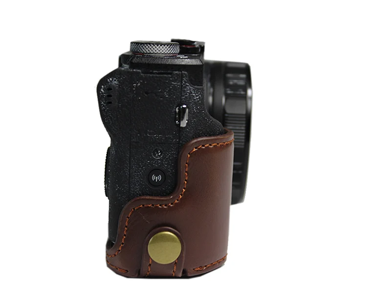 Чехол из искусственной кожи для камеры Canon G5X ii G5XII G5XM2 G5X Mark II складная сумка для фотоаппарата защитная оболочка с нижним отверстием батареи
