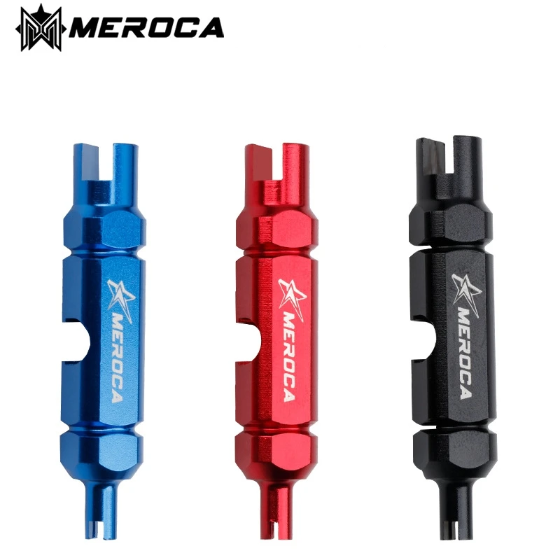 MEROCA Bike Valve Remover Multifunction Tool Schrader/Presta Extension Pod Bicycle afbeelding