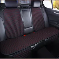 Car seat cover front/Rear Flax Seat Protect Cushion Automobile Seat Covers Mat Protect Pad Car Covers 4