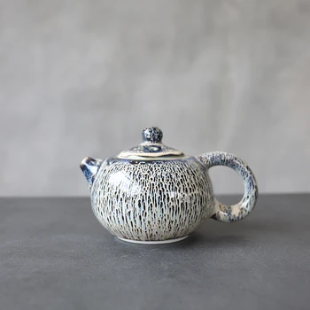 

LUWU blue ceramic teapot tea kettles xishi chinese tea pot 200ml