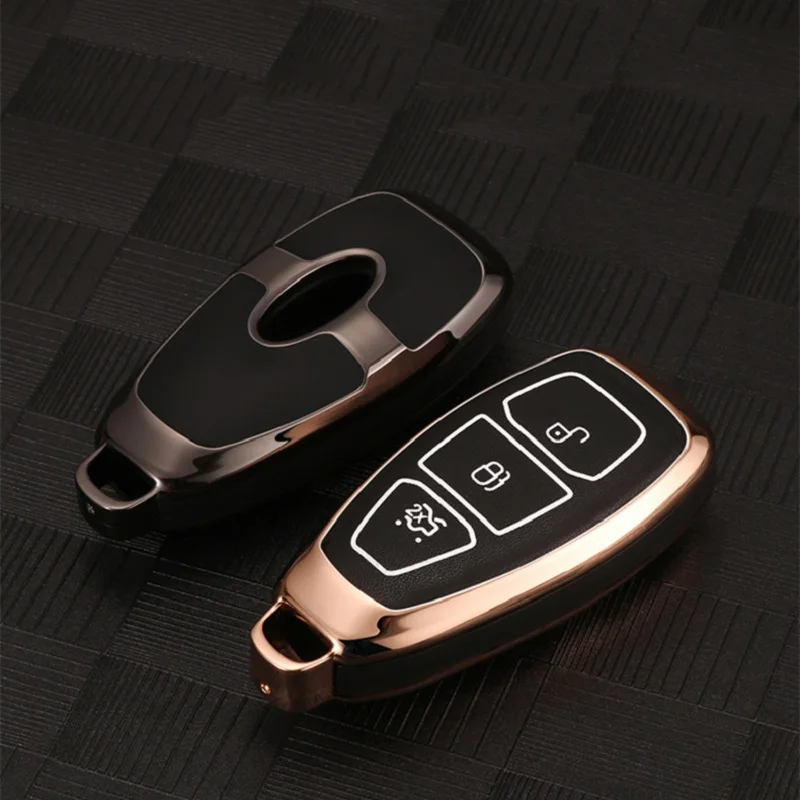 

Zinc alloy Luminous Car Remote Key Case Cover for Ford Fiesta Focus 2 3 MK2 MK3 Mondeo MK4 Ecosport Kuga Escape Explorer Ranger