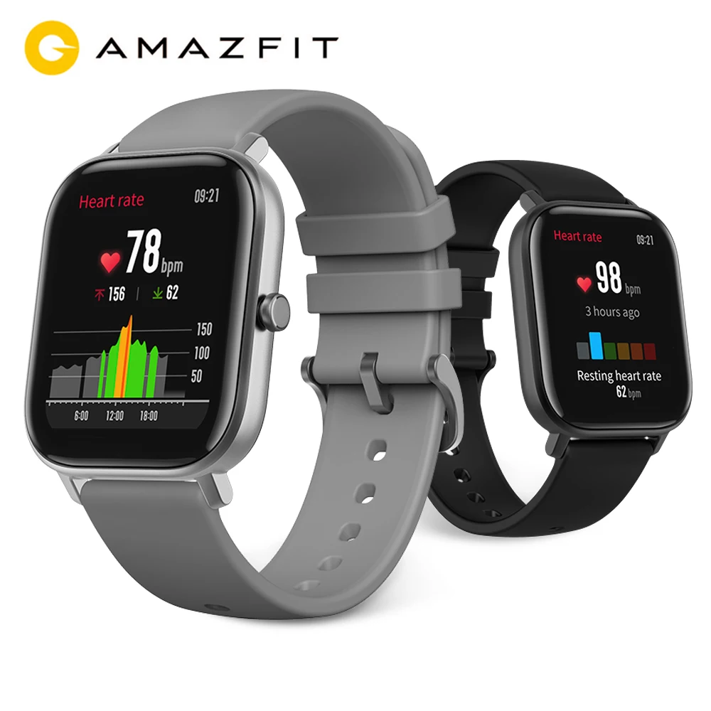 

Original Global Version Amazfit GTS Smart Watch 1.65" AMOLED 5 ATM Waterproof 14-day Battery Life 12 Sport Modes Bluetooth Watch
