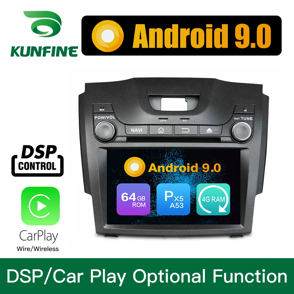 Android 9 0 Восьмиядерный 4 Гб ОЗУ 64 ПЗУ автомобильный DVD gps мультимедийный плеер