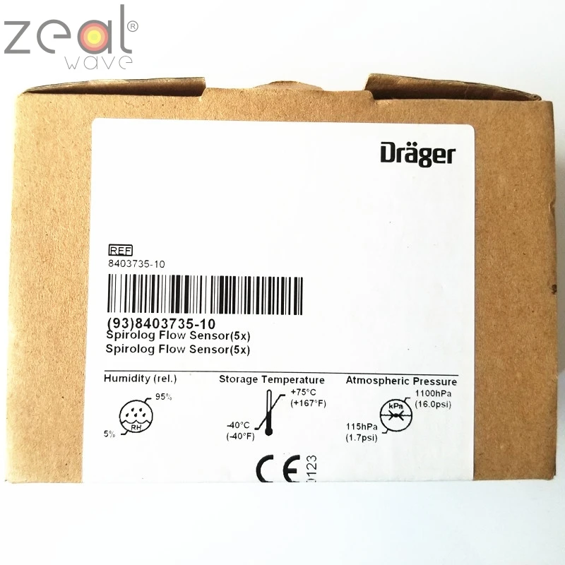

5pcs /pack FOR Drager Spirolog Flow Sensor,8403735 8403735-10 FOR Evita Ventilator ABS Material,Original and New