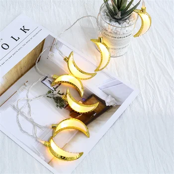 

Light-String Star LED Lamp Silver Gold Xmas Lamparas Fairy Christmas Decoration For Home Creative Festival Lighting Room Decor