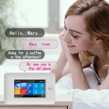 1 комплект беспроводной домашней безопасности Wi-Fi GSM GPRS Сигнализация приложение дистанционное управление RFID карта Arm Комплект с красочным экраном E65A