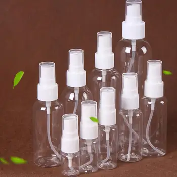 

Portable Travel Transparent Plastic Empty Cosmetic Sample Spray Bottle Atomizer Refillable Bottles Accessories