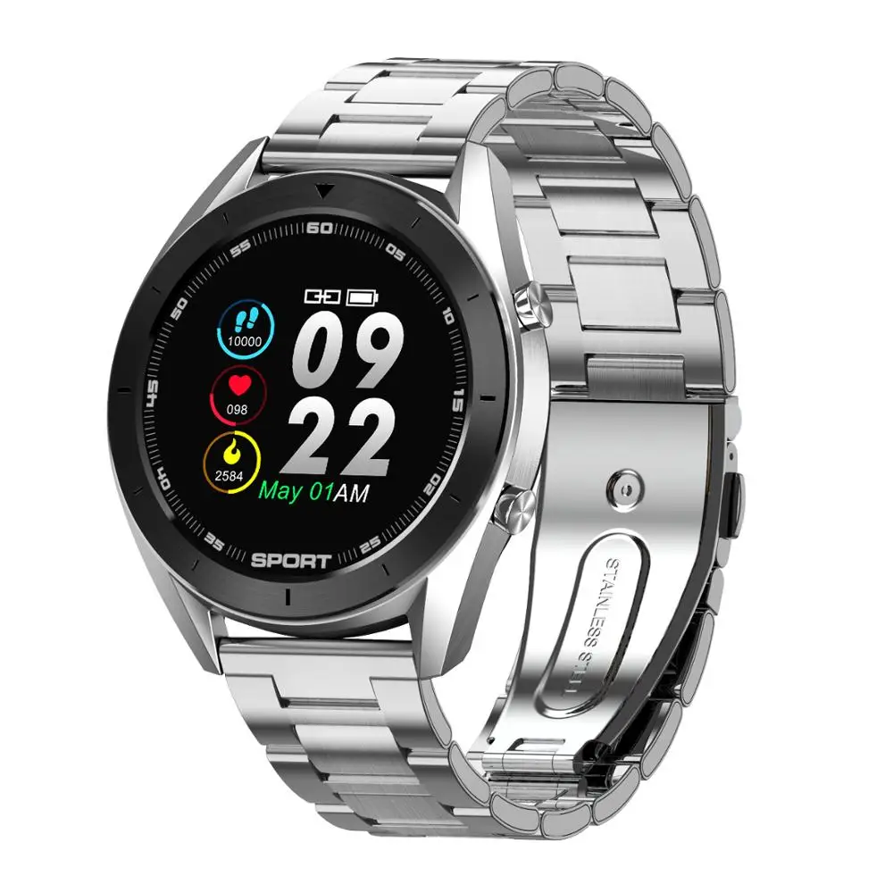 Black Silver steel LYKRY DT99 Bluetooth Смарт часы ECG обнаружения IP68 Водонепроницаемый несколько циферблатов фитнес трекер спортивные часы для мужчин и женщин - Цвет: Black Silver steel