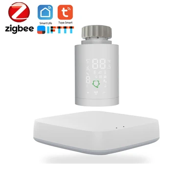 

Tuya ZIGBEE3.0 Smart Radiator Actuator Programmable Thermostatic Radiator Valve Temperature Controller Voice Control via Alexa