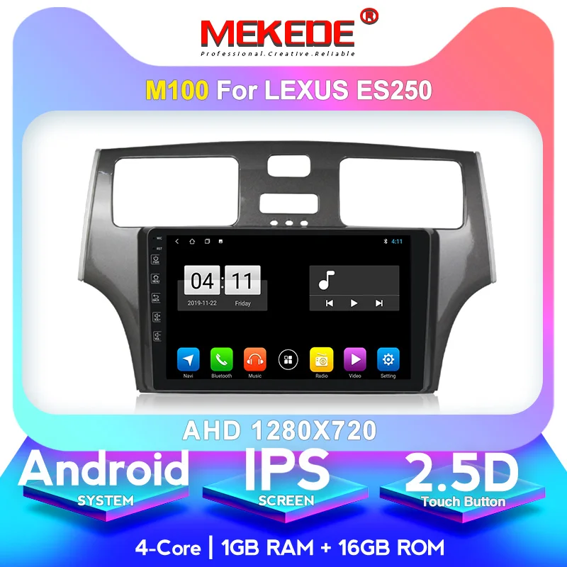 2.5D ips экран Android 10 4+ 64G 2din автомобильный мультимедийный плеер для Lexus ES250 ES300 ES330 радио видео gps навигация 4G lte BT - Цвет: 16G  model